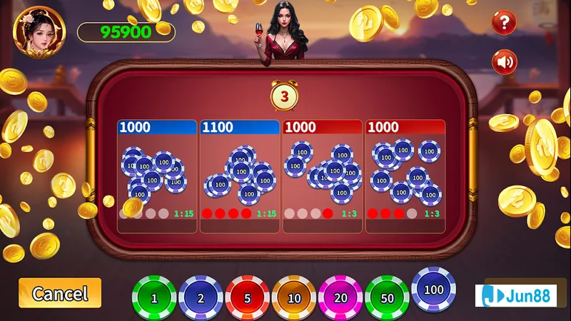 Bức hình về xóc đĩa truyền thống